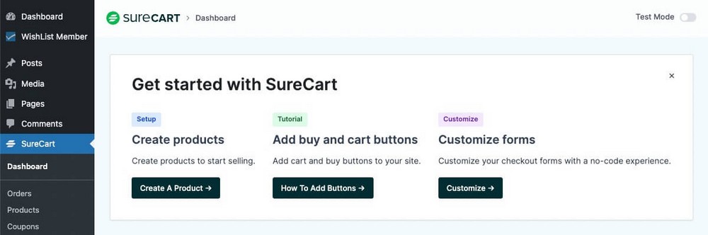 get started with surecart