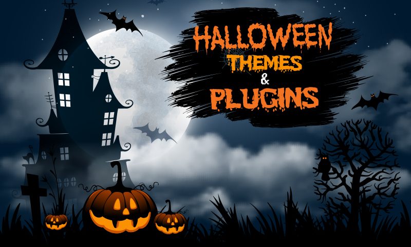 Halloween-themed wordpress website