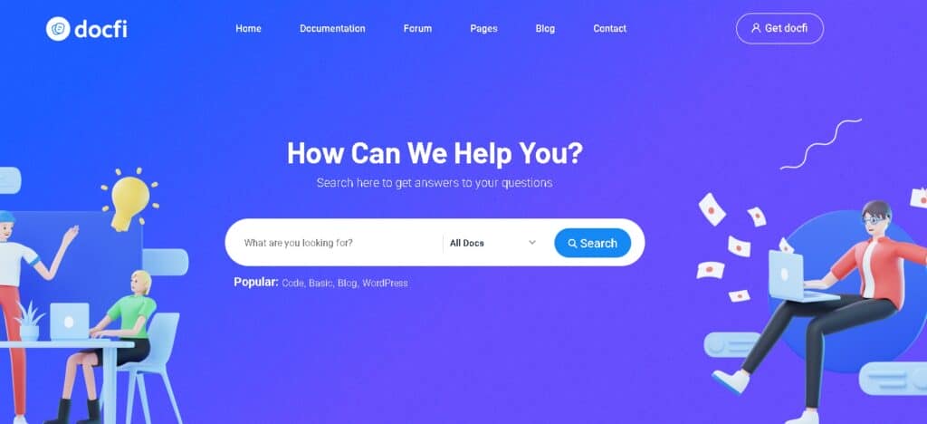 Bedste WordPress Vidensbase-temaer i 2025 81 DocFi