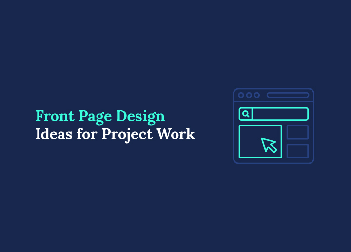 Designidéer för förstasidan för projektarbete