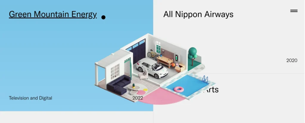 창의성과 상호작용성을 재정의하는 최고의 3D 웹사이트 디자인 사례 81가지 피터 타르카 포트폴리오