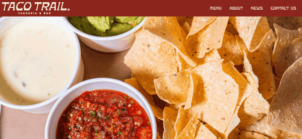Bästa webbdesign för mat: Trendiga idéer och exempel 82 Tacoleden