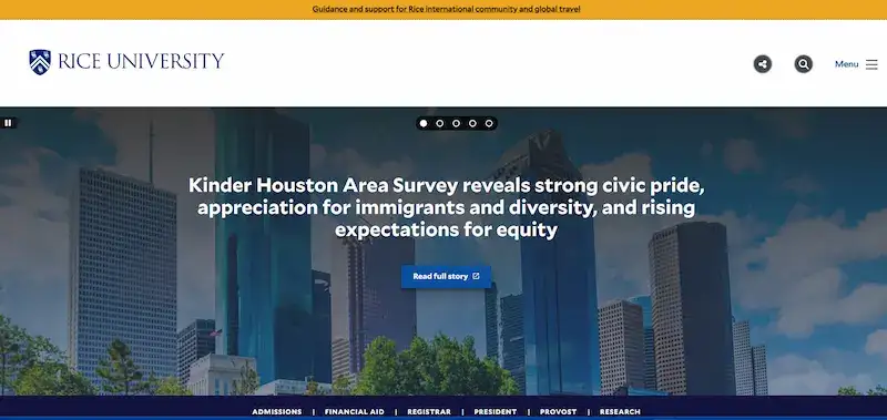 How to Create an Engaging University Website Design in 2025 88 Rice University