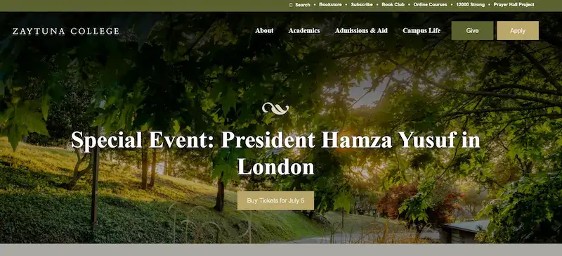 How to Create an Engaging University Website Design in 2025 89 Zaytuna College