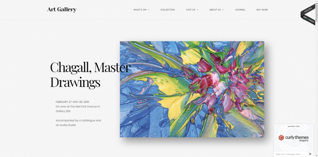 美術展を成功させるためのWordPress活用法:デザイン、プロモーション、そして感動を与える80の秘訣 アートギャラリーのウェブサイト