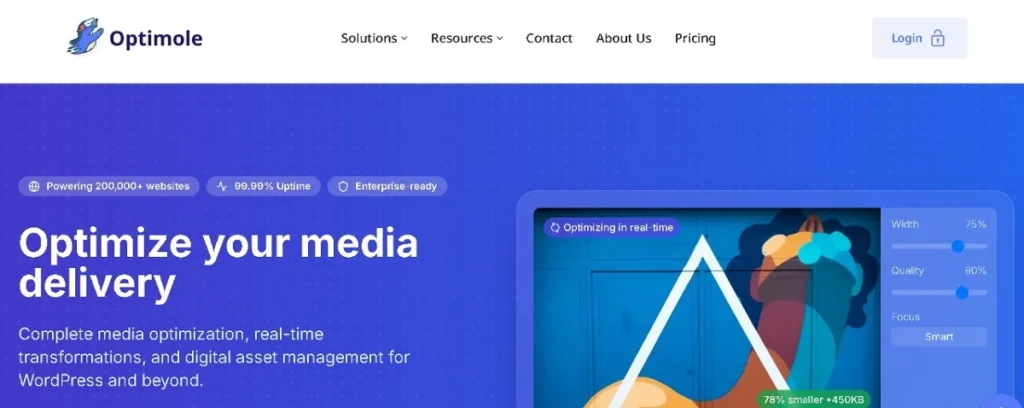 ShortPixel vs Optimole: Hvilket billedoptimeringsplugin er bedst til WordPress? 79 Optimol