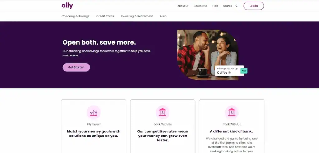 Meilleurs sites web de services financiers : tendances et exemples de conception UX 81 Banque Ally