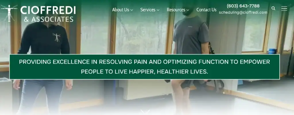 Meilleurs sites web de physiothérapie à explorer en 2025 : 81 Cioffredi