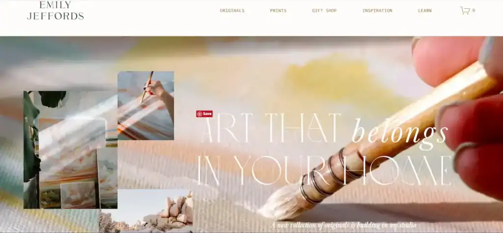 Beispiele und Designideen für die besten Webseiten von Kunsthandwerkern 81 Emily Jeffords