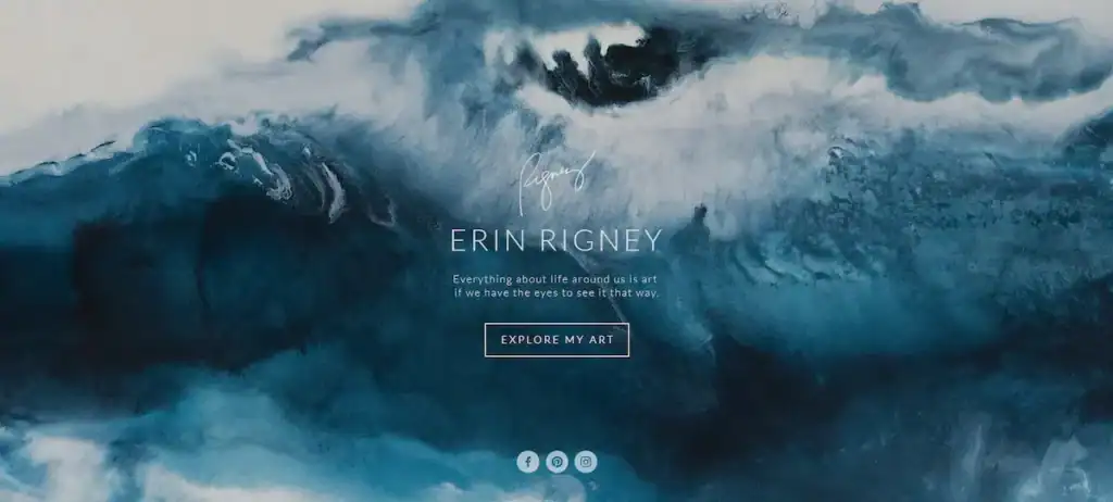 Beispiele und Designideen für die besten Webseiten von Kunsthandwerkern (86) Erin Rigney