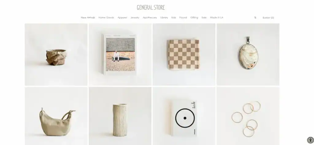 Beispiele und Designideen für die besten Webseiten von Kunsthandwerkern (87) Gemischtwarenladen