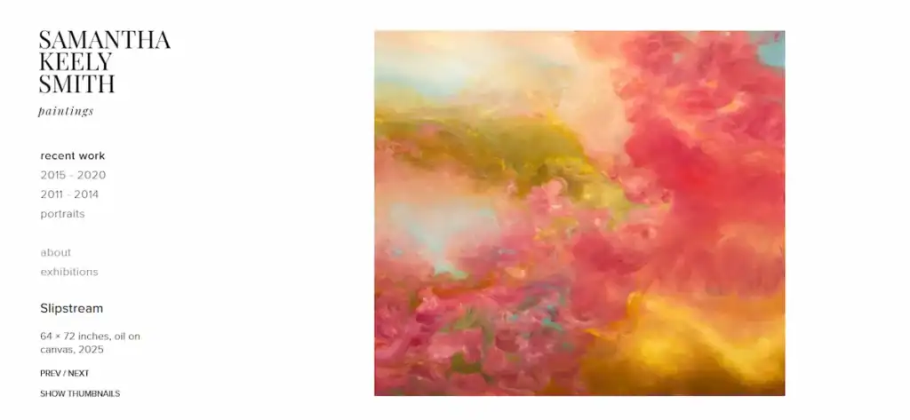 Beispiele und Designideen für die besten Webseiten von Kunsthandwerkern (83) Samantha Keely Smith