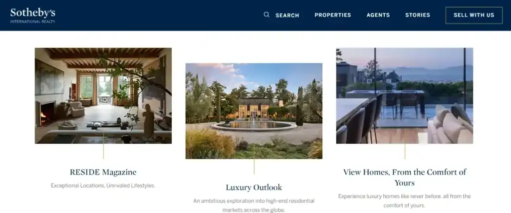 最高の不動産ウェブサイトデザインのアイデアと例 82 サザビーズ・インターナショナル・リアルティ