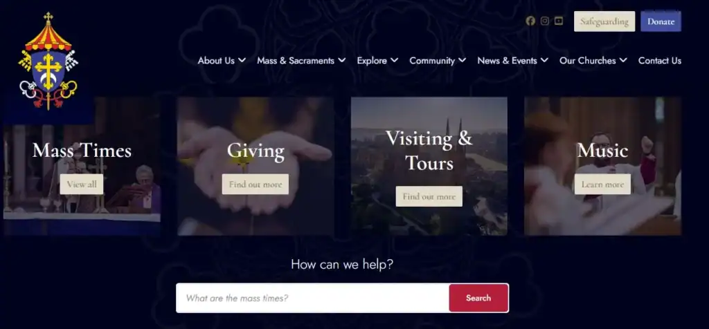 あなたを刺激する最高のカトリック教会ウェブデザインのアイデアと例 84 聖マリア大聖堂