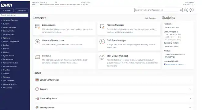 Différence entre WHM et WHMCS dans l'hébergement revendeur 78 Fonctionnalités de cPanel-WHM