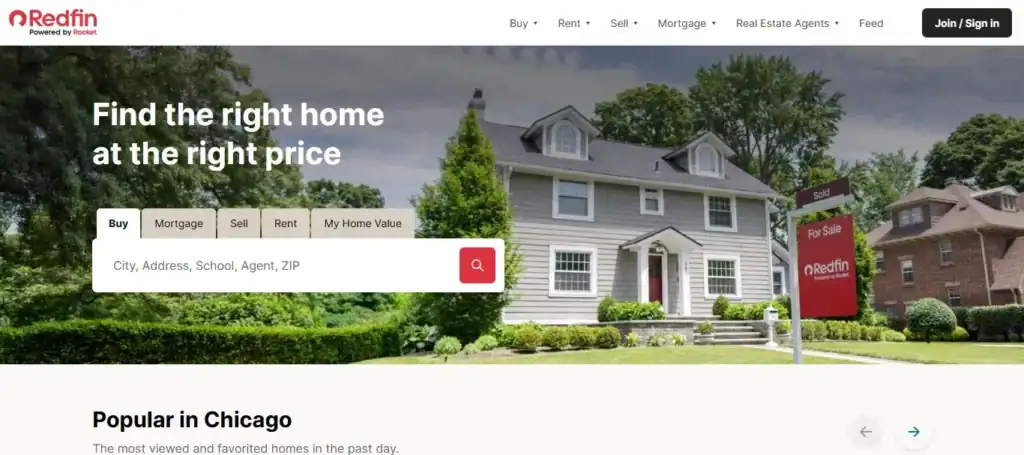 最高の不動産ウェブサイトデザインのアイデアと例 84 レッドフィン
