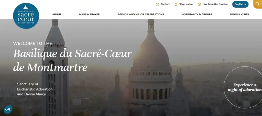 あなたを刺激する最高のカトリック教会ウェブデザインのアイデアと例 86 サクレクール=モンマルトル
