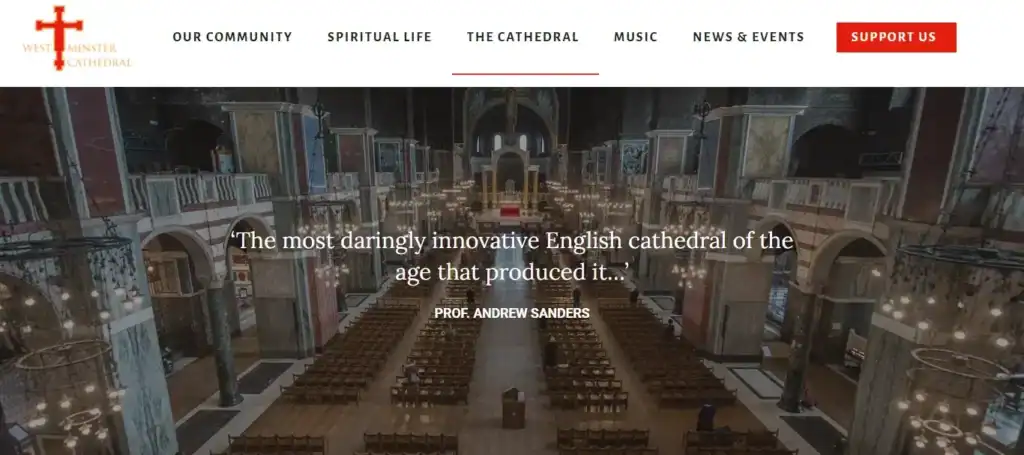 あなたを刺激する最高のカトリック教会ウェブデザインのアイデアと例 83 ウェストミンスター大聖堂