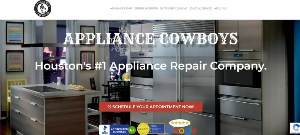 أفضل أمثلة وأفكار تصميم مواقع إصلاح الأجهزة المنزلية 83 رعاة البقر للأجهزة المنزلية