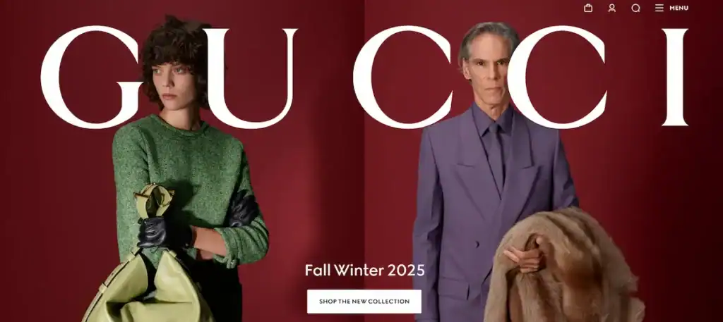 2025年のベストファッションウェブサイト:刺激的なウェブデザインアイデア80選 グッチ