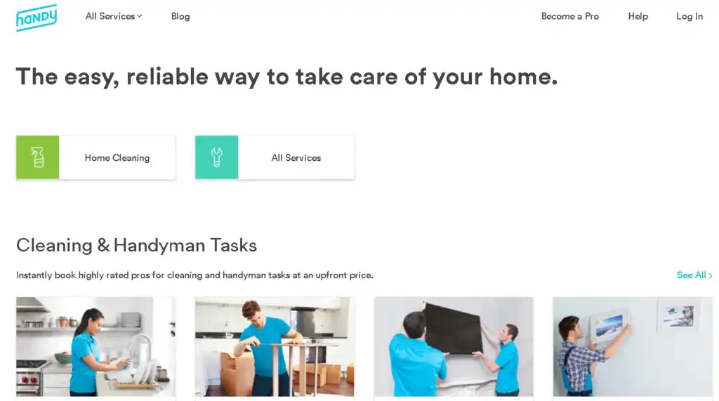 Voorbeelden van topwebsites voor huishoudelijke schoonmaak ter inspiratie (81) Handig