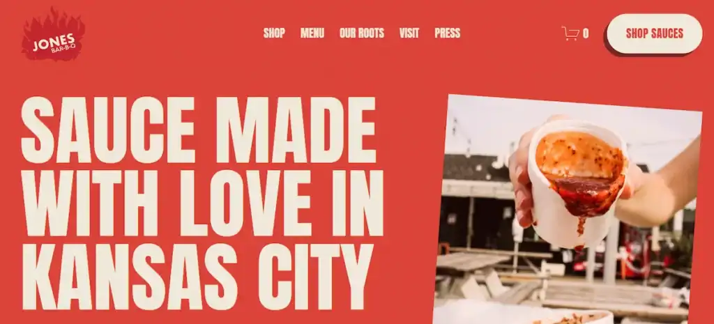 最高のローカル小売ウェブサイト:UXに関する洞察、デザイン事例、アイデア80 ジョーンズ バーベキュー