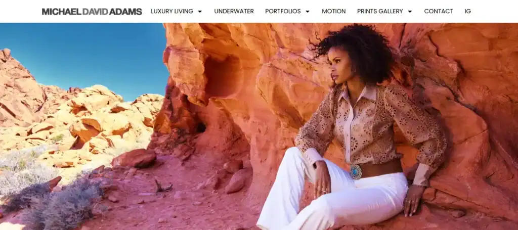 Best Minimalist Photography Website Design Examples 84 Michael David Adams Photography Website