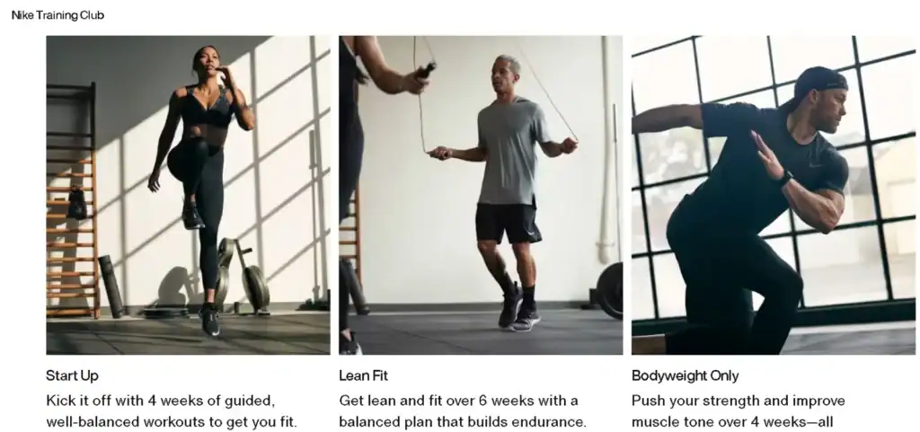Bästa exempel på träningssajter som inspirerar dig 79 Nike-träningsklubb