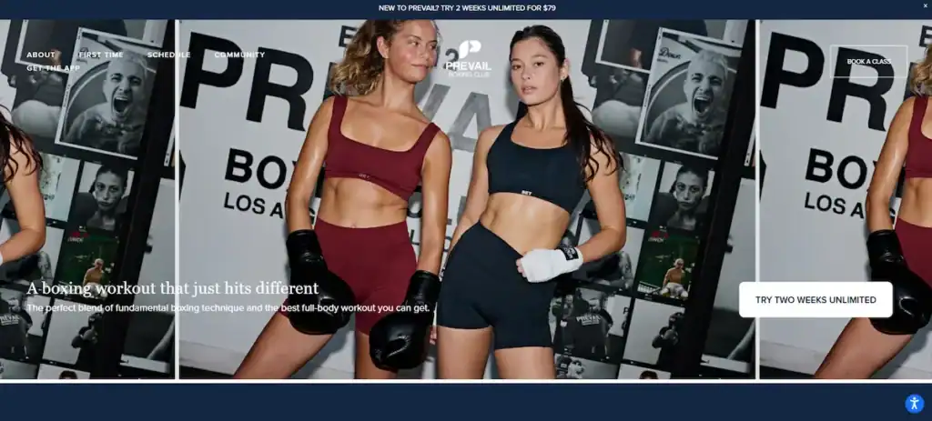 最高のローカル小売ウェブサイト:UXに関する洞察、デザイン事例、アイデア 86 プレベイルボクシング