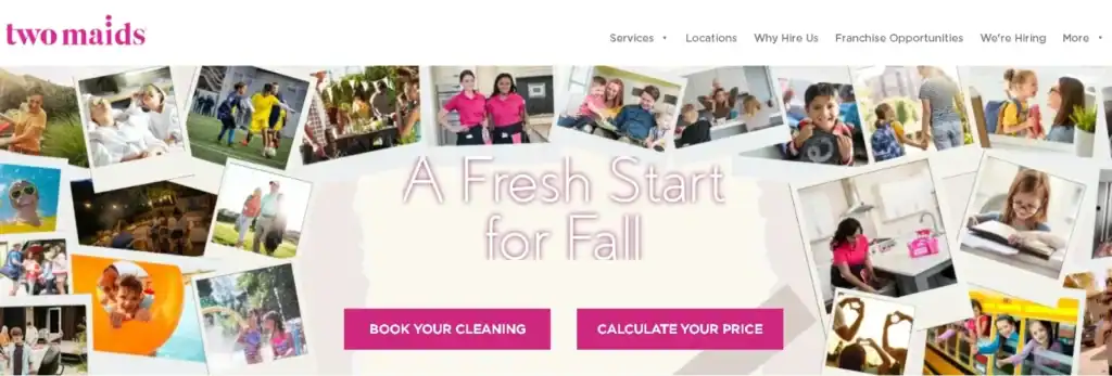 Voorbeelden van topwebsites voor huishoudelijke schoonmaak ter inspiratie (83) Twee dienstmeisjes