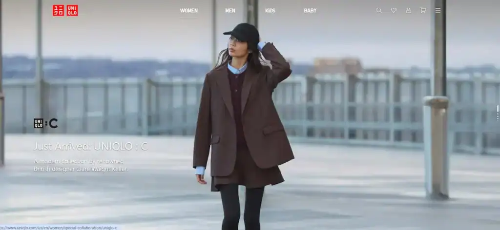2025年のベストファッションウェブサイト:刺激的なウェブデザインアイデア84選 ユニクロ