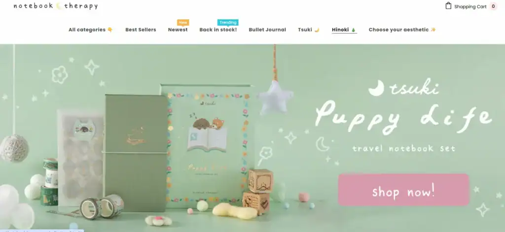 最高のローカル小売ウェブサイト:UXに関する洞察、デザイン事例、アイデア 88 ノートブックセラピー