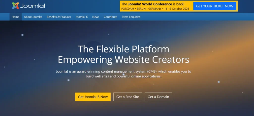 WordPress vs. andre CMS-platforme: Hvilket alternativ kommer tættest på i 2026? 88 Joomla