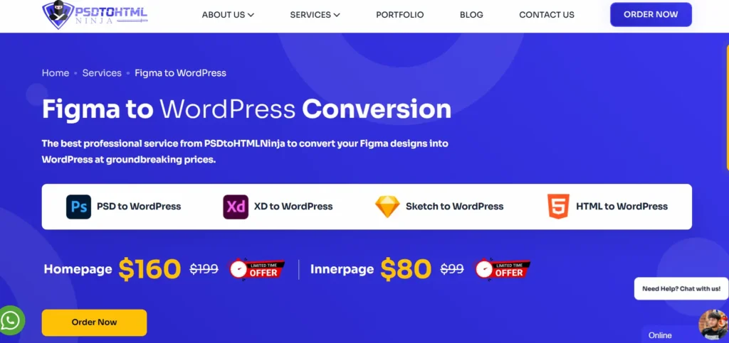 Best Figma to WordPress Conversion Service Providers 80 PSDtoHTMLNinja