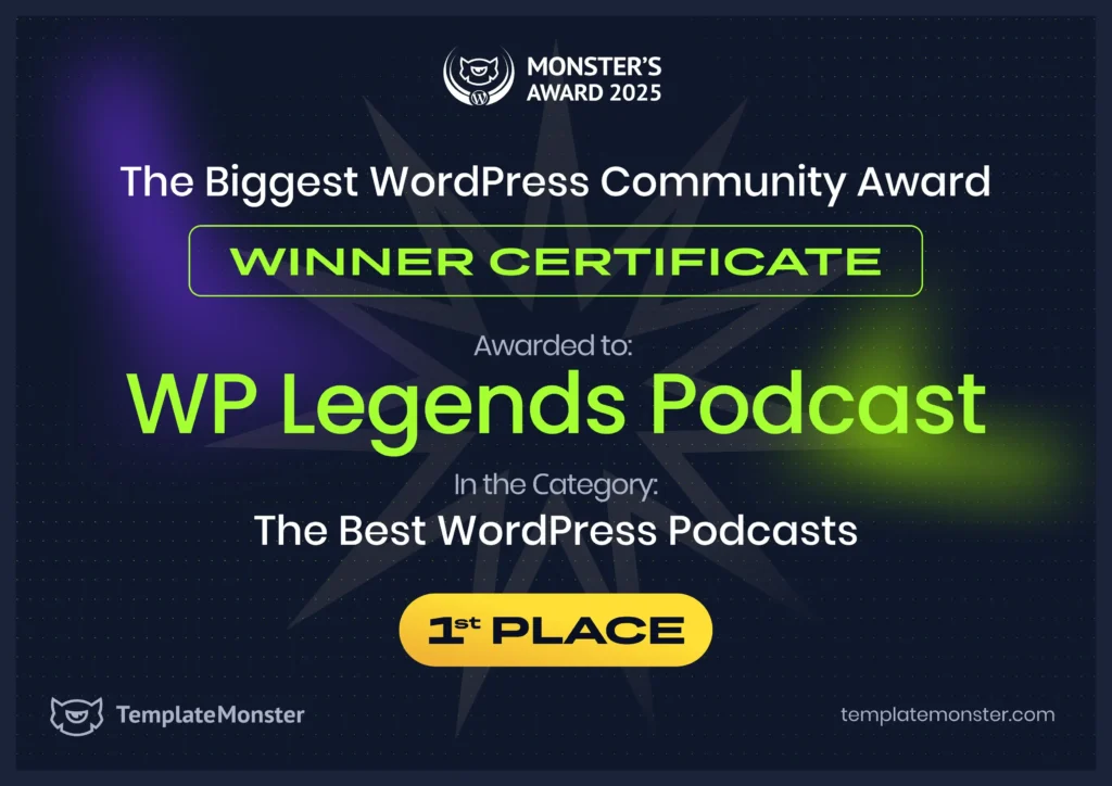 2025 Recap: Seahawk Media's Year of Growth, Innovation, and Industry Leadership 78 WP Legends Podcast Best WordPress Podcast at the Monsters Awards 2025