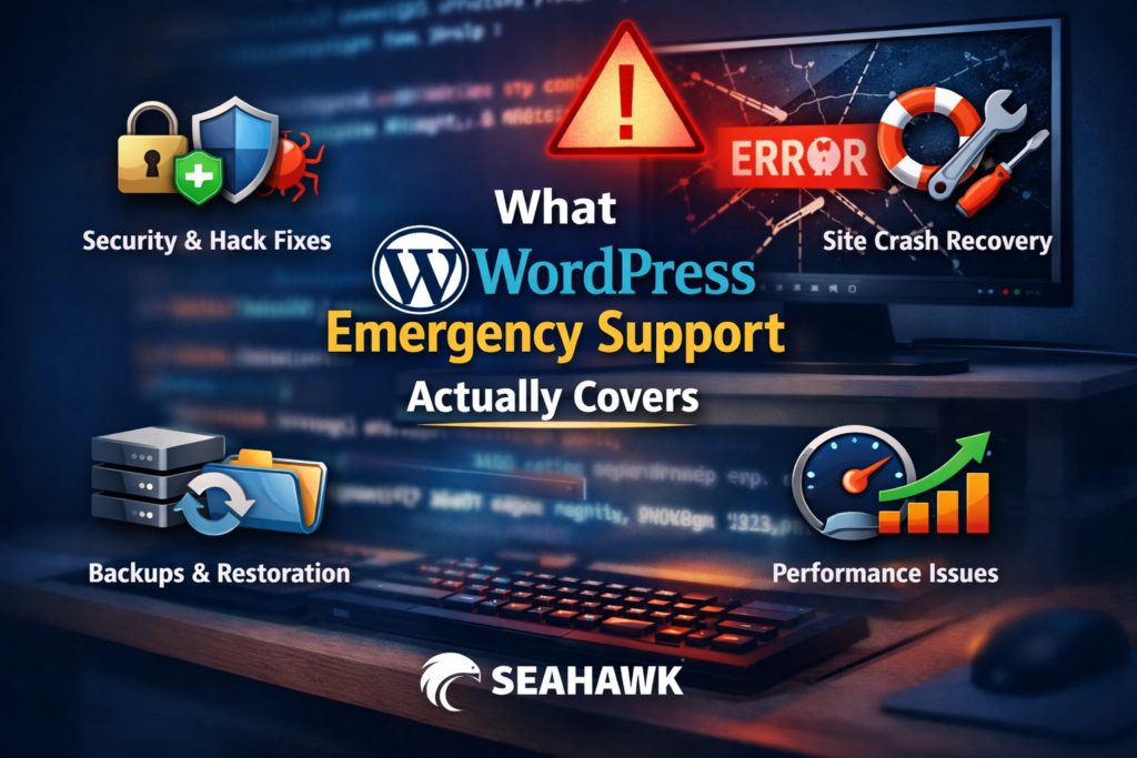 WordPress Nødsupport Forklaring: Hvad det dækker, og hvornår du har brug for det 78 WordPress nødsupportopdeling
