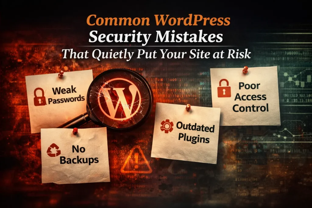 워드프레스 보안 실수의 실제 비용과 피해 발생 전 예방 방법 79 워드프레스에서 흔히 발생하는 보안 실수로 인해 사이트가 조용히 위험에 처할 수 있습니다