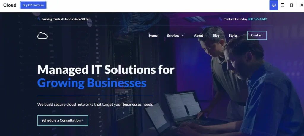 Best Corporate Website Themes for Modern Businesses in 2026 79 GeneratePress Cloud Theme