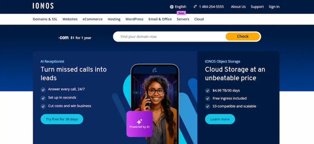 Análisis del servicio de alojamiento web de IONOS: características, rendimiento y precios 78 Alojamiento IONOS
