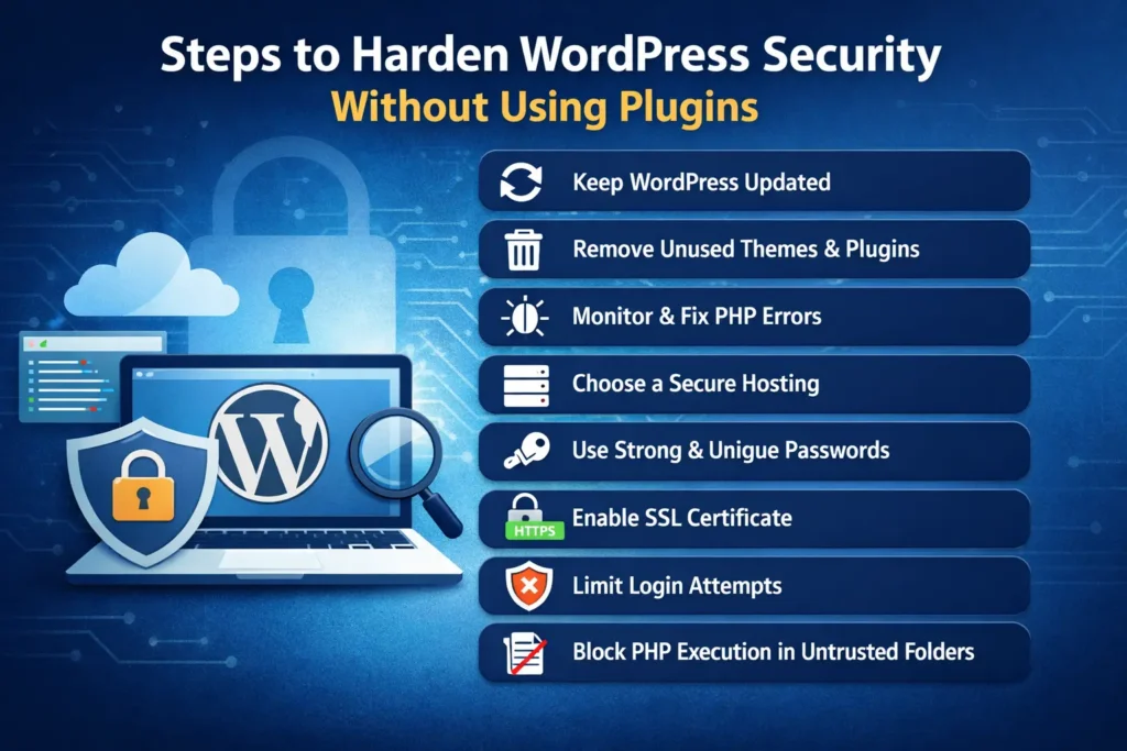 How to Harden WordPress Security Without Using Plugins 78 Steps to Harden WordPress Security Without Using Plugins