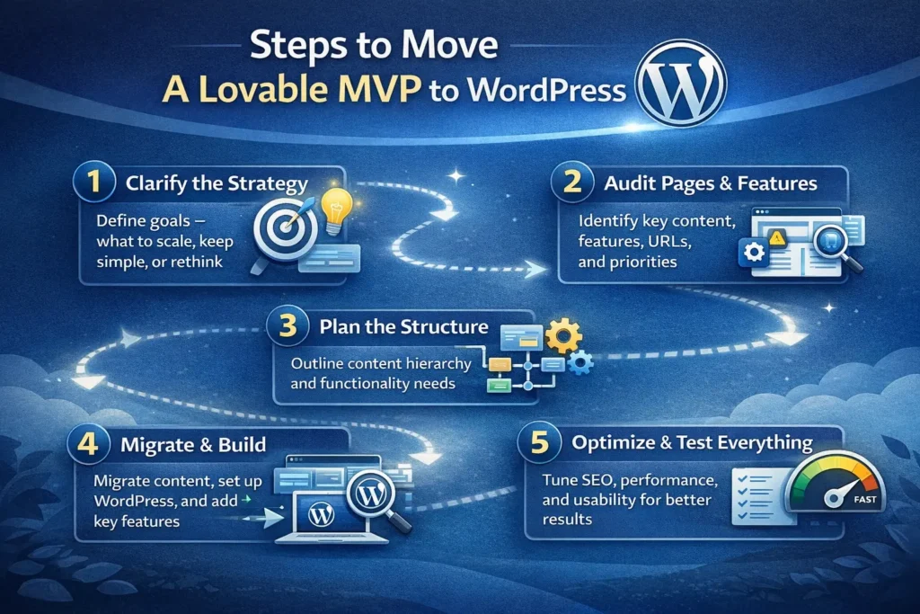 Como migrar um MVP adorável para o WordPress: um guia passo a passo 79 Passos para migrar um MVP adorável para o WordPress