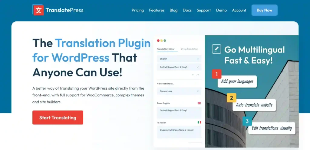 Como usar o TranslatePress para traduzir automaticamente sites WordPress GRATUITAMENTE? 78