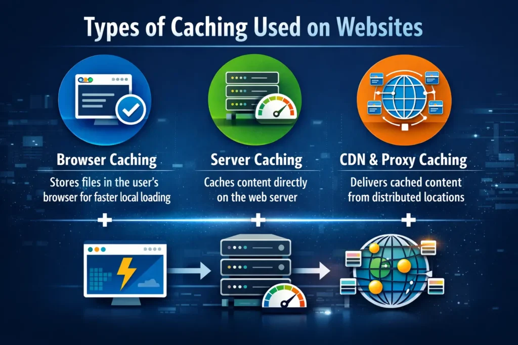 Cache vs. cookies: Hvordan de påvirker webstedets hastighed og brugeroplevelse 78 Typer af caching på hjemmesider