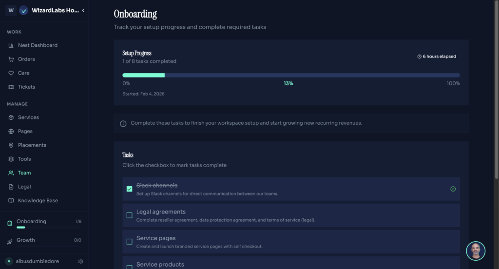 Seahawk lanserar Pro Services Platform (PSP) för webbhotell och WordPress-leverantörer 84 Guidad partnerintroduktion
