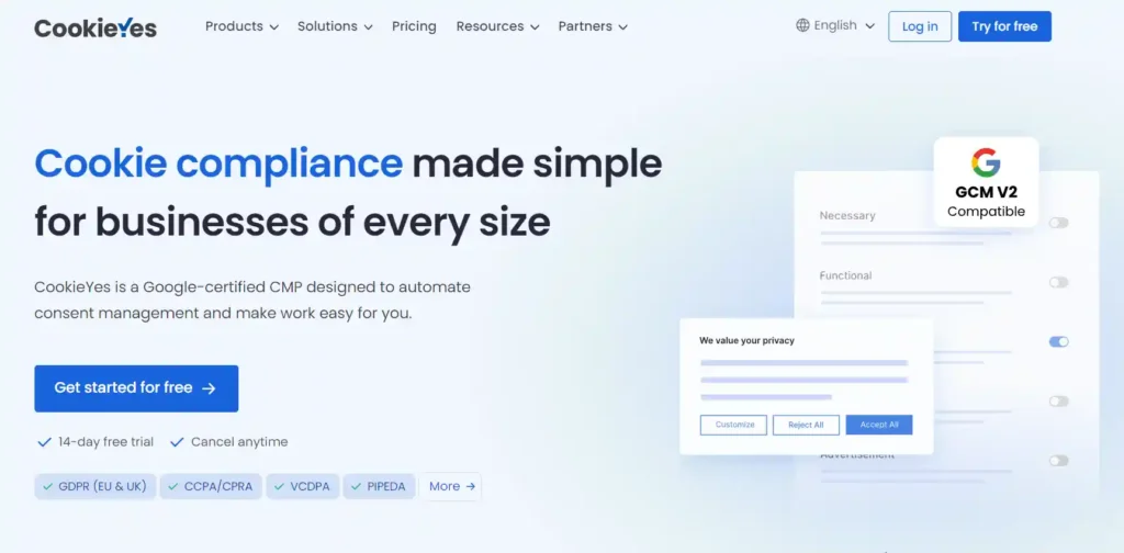 Best WordPress Cookie Consent Plugins for Complete Site Compliance 82 CookieYes plugin