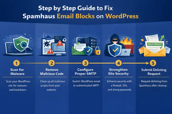 Spamhausのメールブロック:WordPressで解決する方法は? 79 Spamhausのメールブロックを修正するガイド