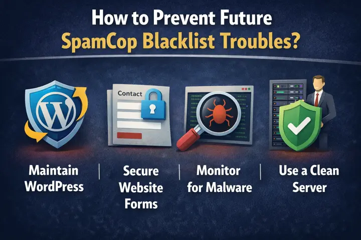 SpamCopブラックリストの問題:WordPressサイトを正常に削除する方法は?80 SpamCopのブラックリスト問題を防ぐ方法