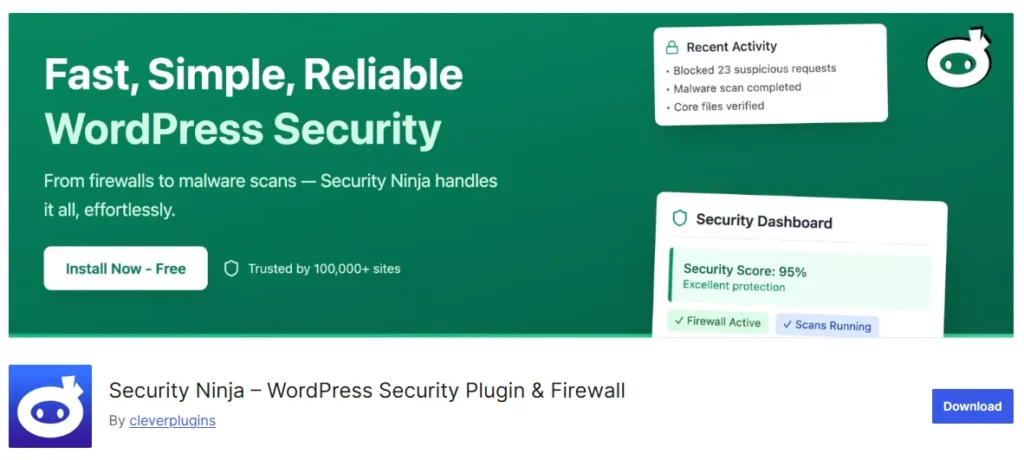 Bästa WordPress-säkerhetsplugins år 2026 (gratis och premium) 88 Säkerhetsninja