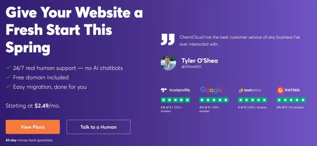 ChemiCloud-recension: Vad du behöver veta 78 ChemiCloud-recension