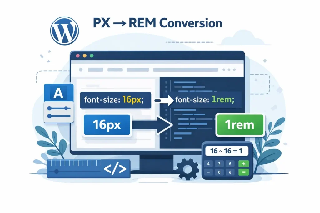 Como converter PX para REM para design responsivo do WordPress: 5 passos rápidos 78 Converter PX para REM